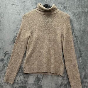 Abercrombie & Fitch Sweater Womens XS Cream Knit Turtleneck